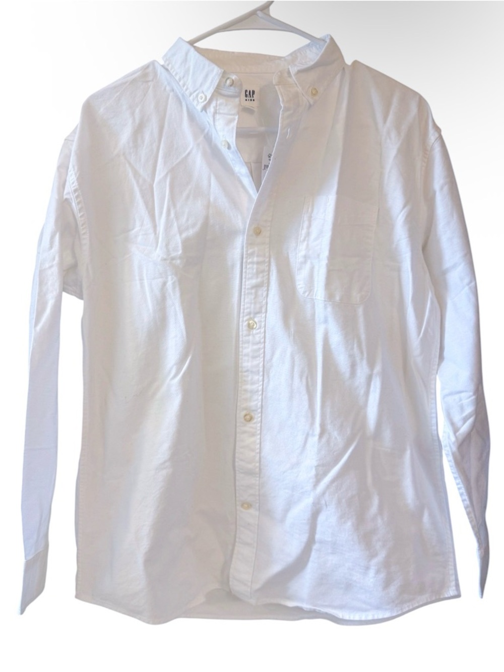 Gap Kids White Button Down Shirt XXL 14/16 NWT Classic School Uniform